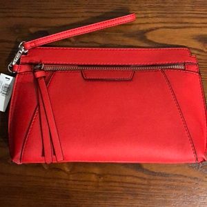 Express red and silver wristlet-never used